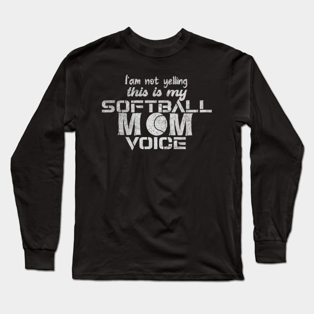 Softball mom Long Sleeve T-Shirt by ysmnlettering